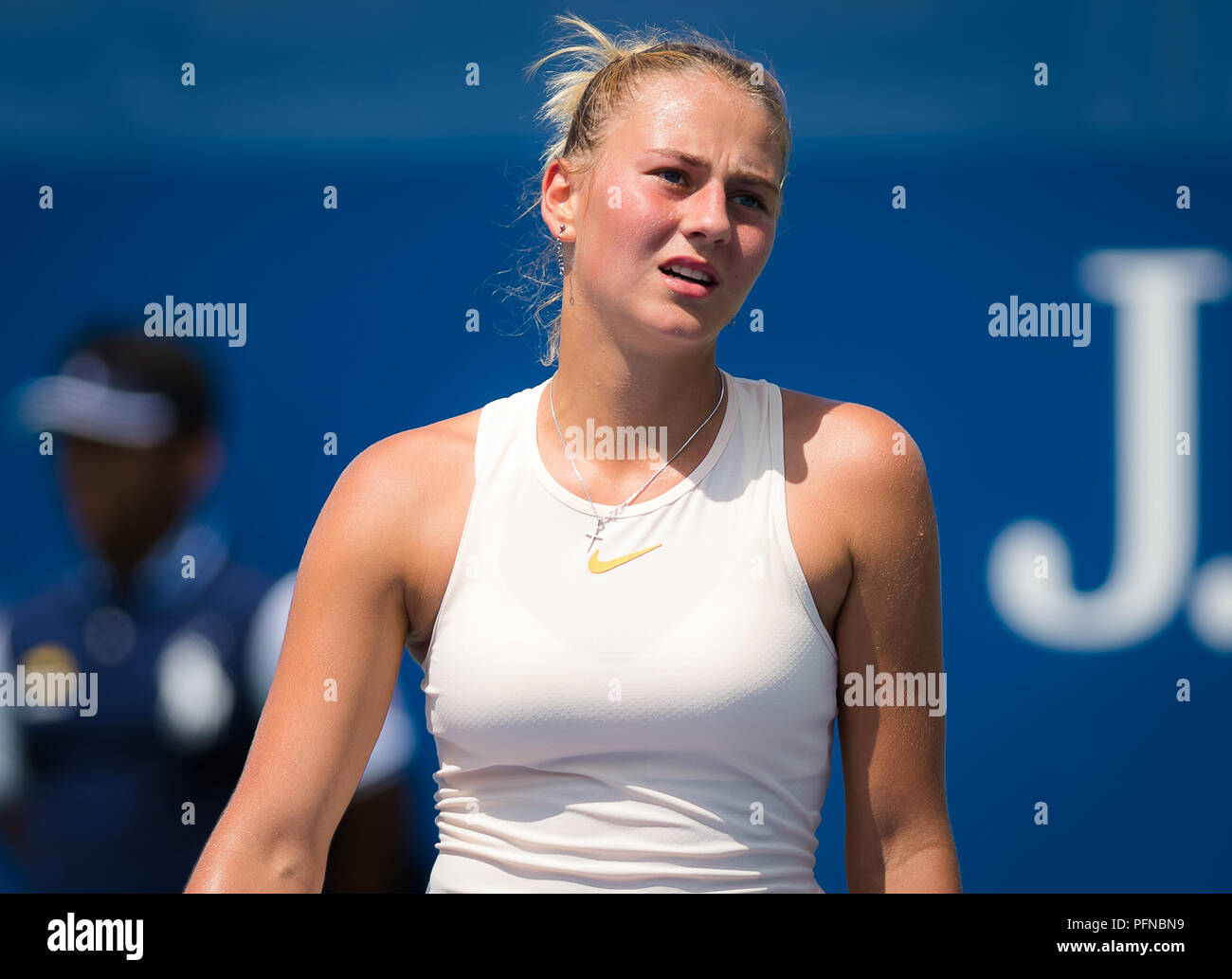Tennis joueuse Kostyuk visage match The Match: Emotion Overwhelms Execution