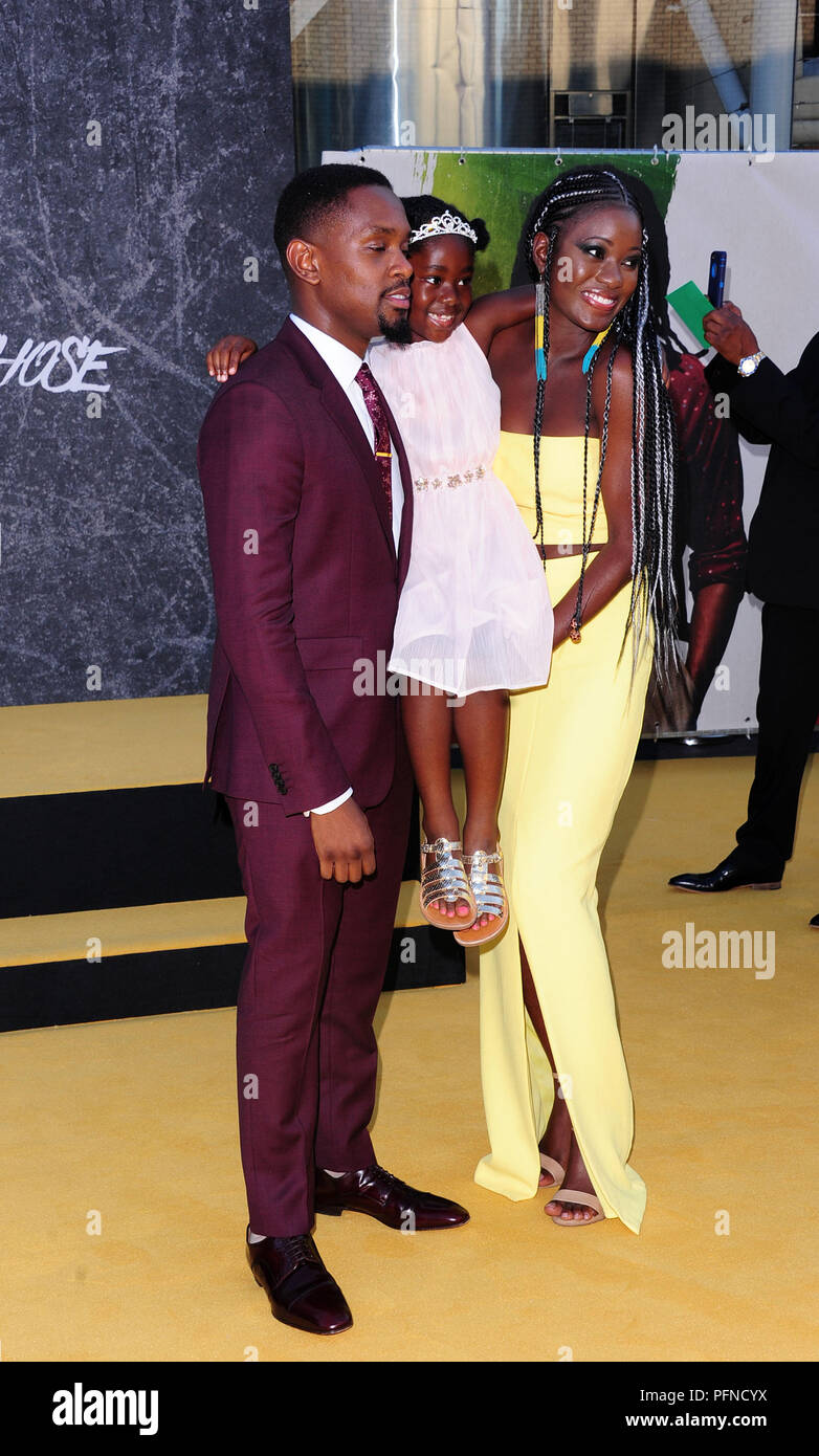 Londres, Royaume-Uni. Août 21, 2018. Myla-Rae Hutcchinson-Dunwell Aml Ameen, Shantol ,Jackson assistant à la première du Royaume-Uni à MEYERS MANX BFI London South Bank 21e Auggust 2018 Crédit : Peter Phillips/Alamy Live News Banque D'Images