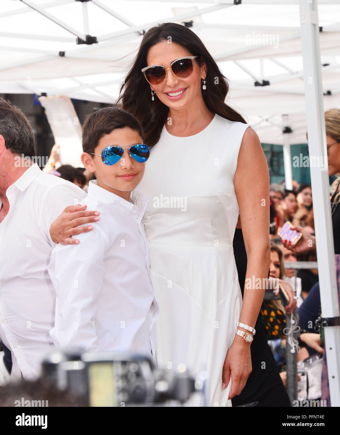 Los Angeles, Californie, USA. Le 22 août, 2018. Adam Silverman, Lauren Silverman 013 assister à la cérémonie en l'honneur Simon Cowell avec une étoile sur le Hollywood Walk of Fame tenue le 22 août 2018 à Hollywood, Californie / USA Crédit : Tsuni/Alamy Live News Banque D'Images