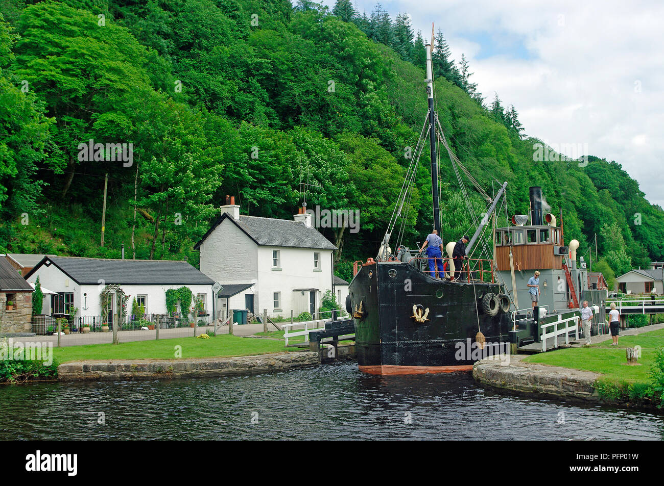 VIC 96 Serrure 6 Canal Crinan Banque D'Images