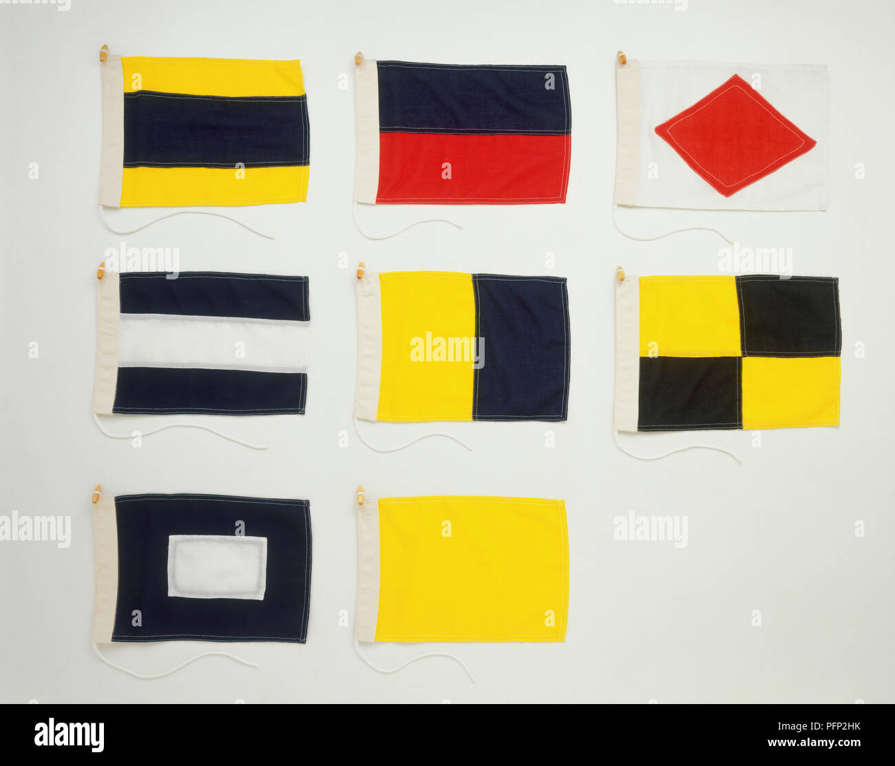 Code international des signaux drapeaux Banque D'Images