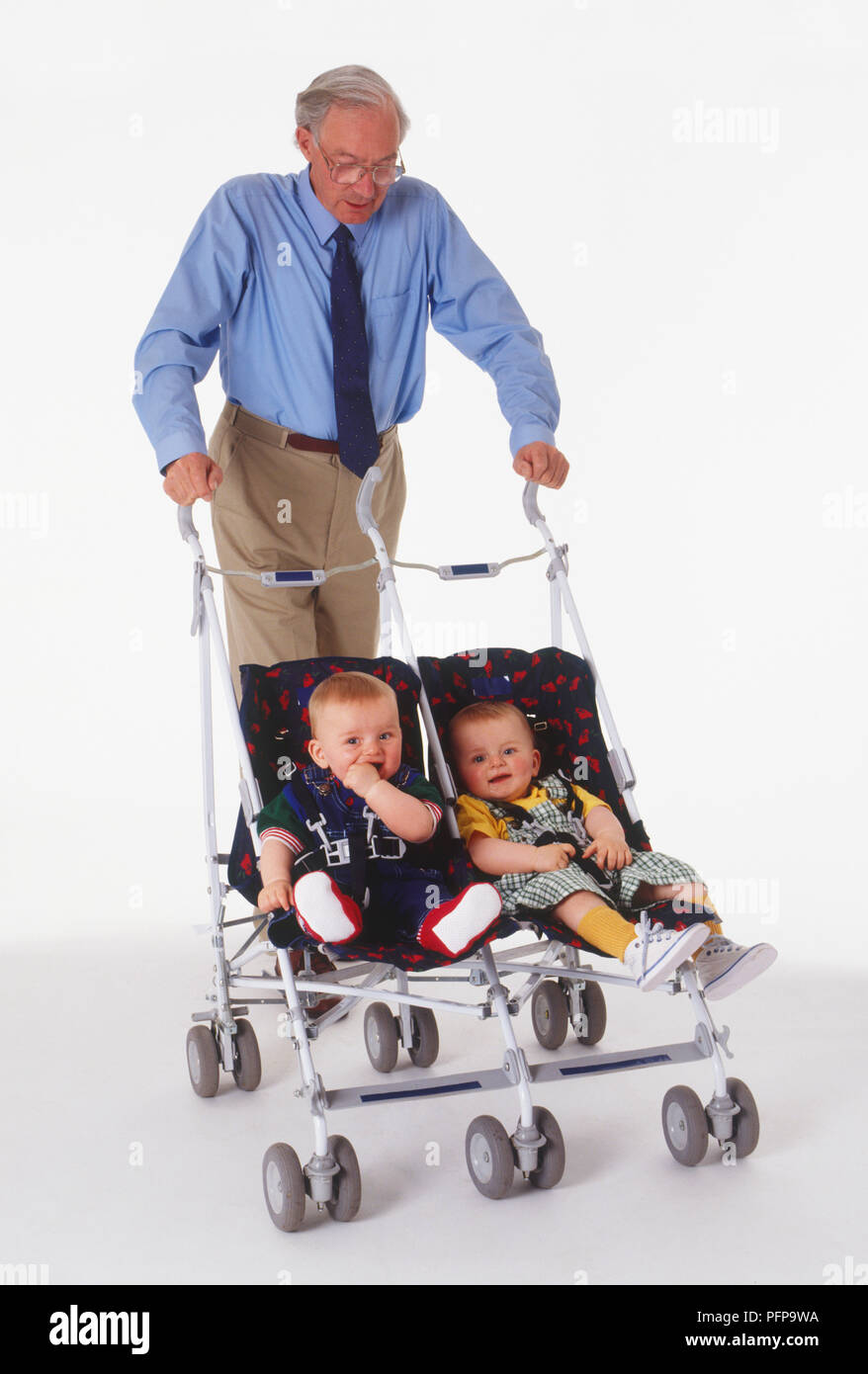 poussette double buggy grise
