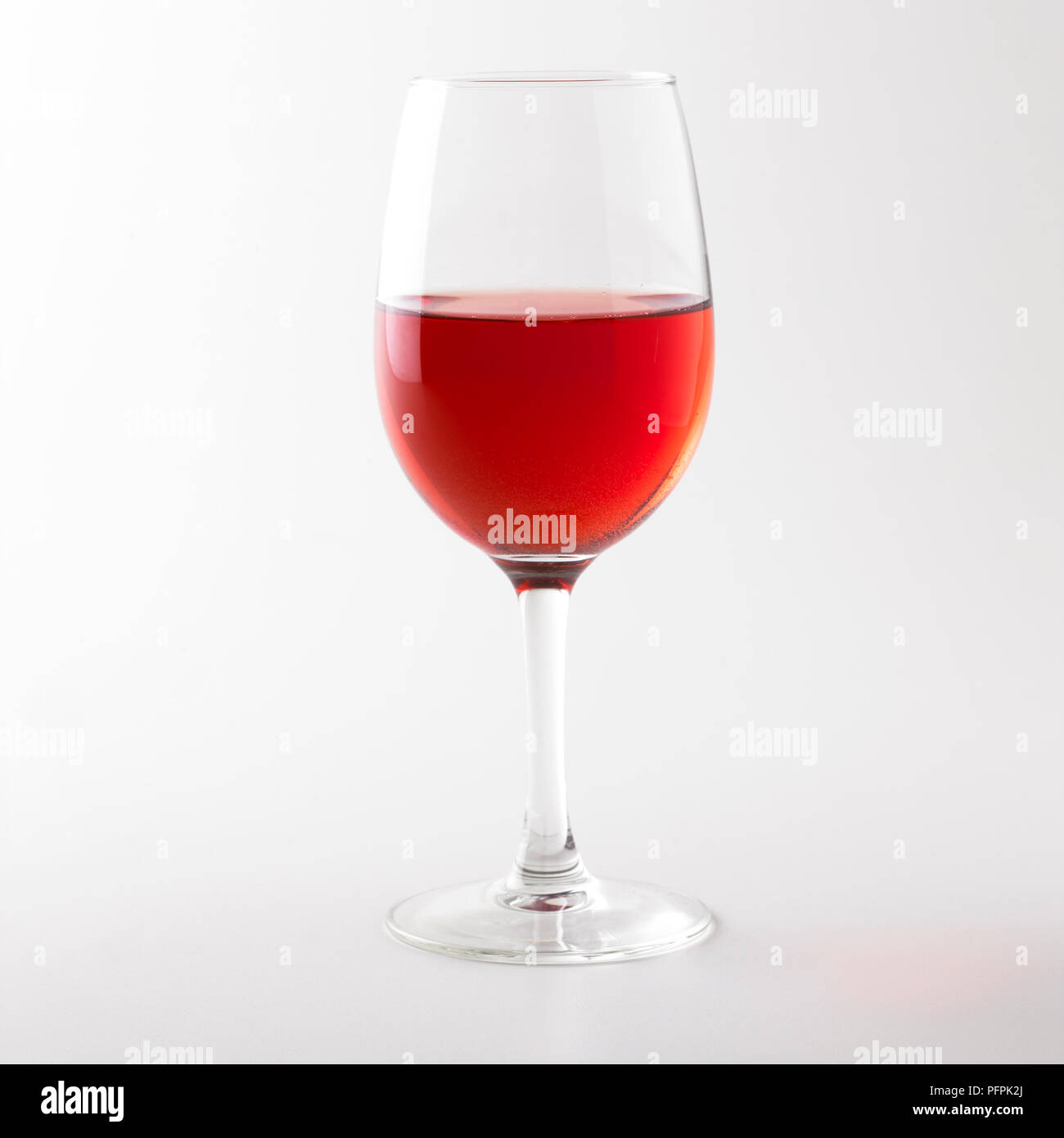 Verre de vin rose Banque D'Images