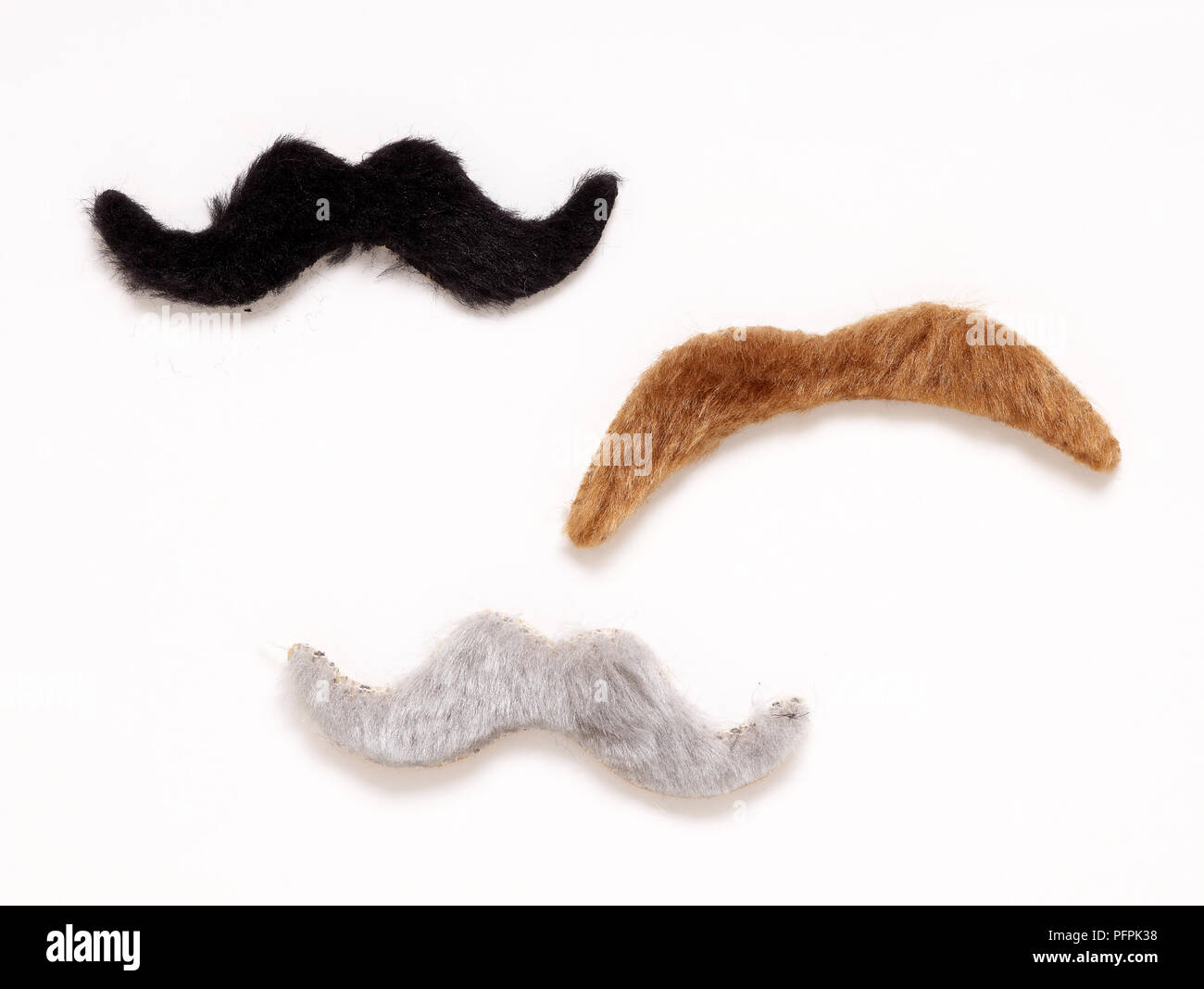 Trois estiment moustaches Banque D'Images