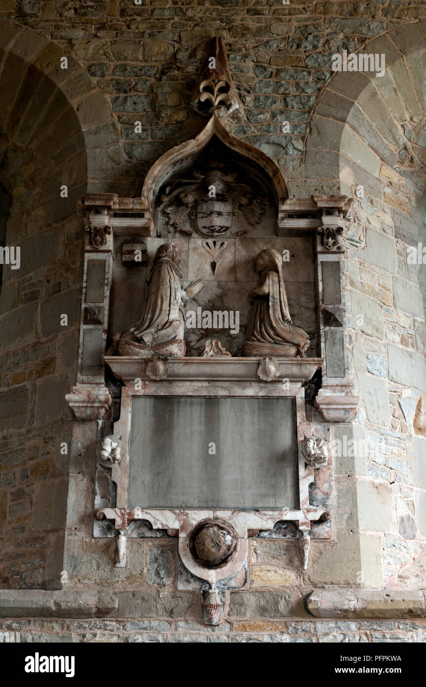 William Willoughby monument, église de Saint-Jacques, Normanton-sur-Soar, Nottinghamshire, Angleterre, RU Banque D'Images