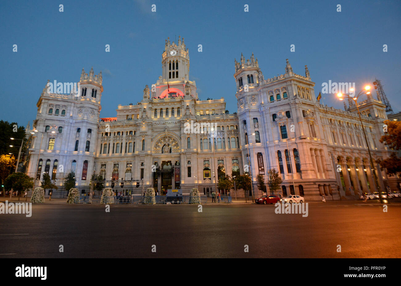 Cybèle Palace (Palacio de Cibeles), Madrid, Espagne Banque D'Images