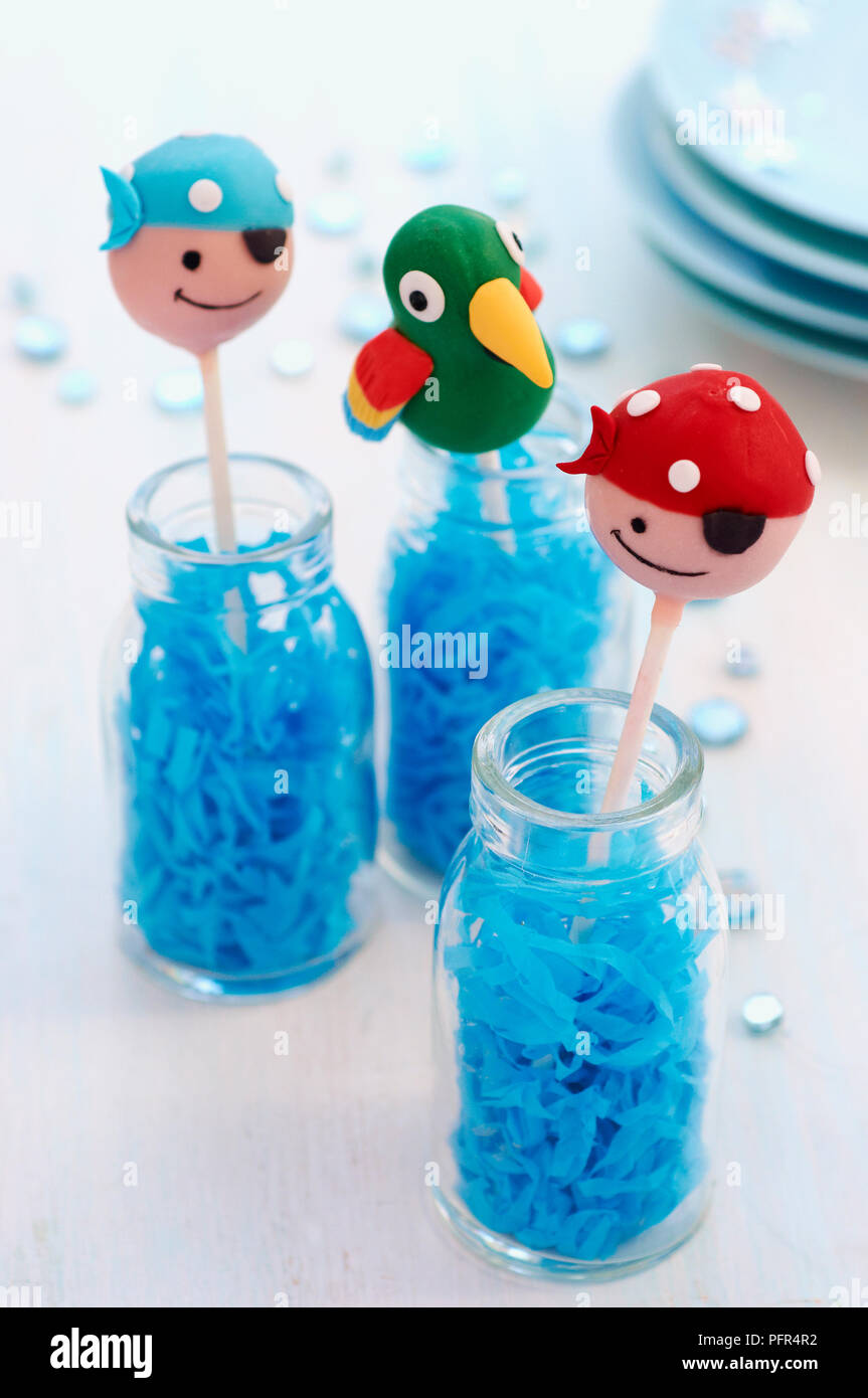 Pirate cake pops Banque D'Images