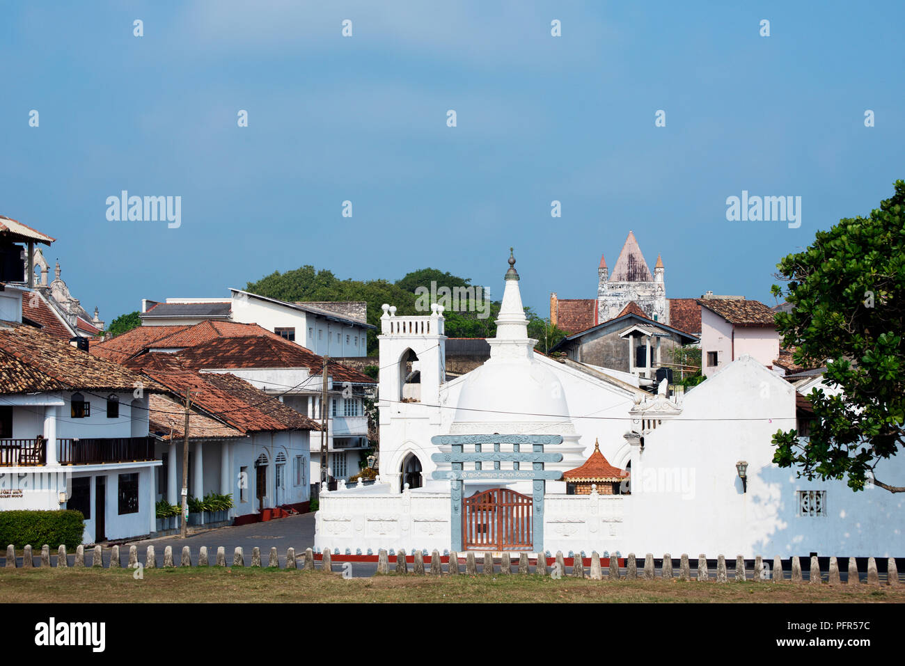 Sri Lanka, Province du Sud, Galle, Galle Fort, Temple Sri Sudharmalaya Banque D'Images