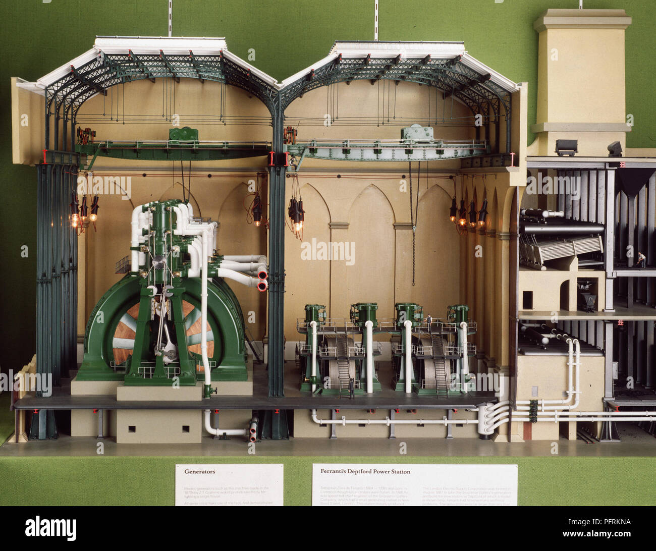 Modèle de Power Station Banque D'Images