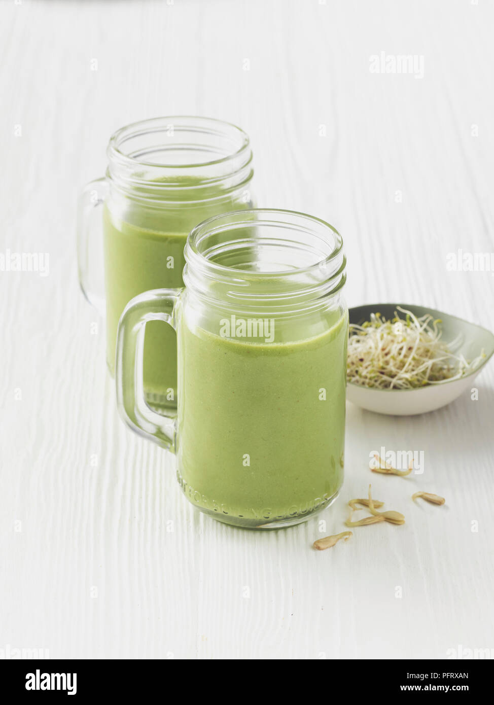 Smoothie superfood vert Banque D'Images