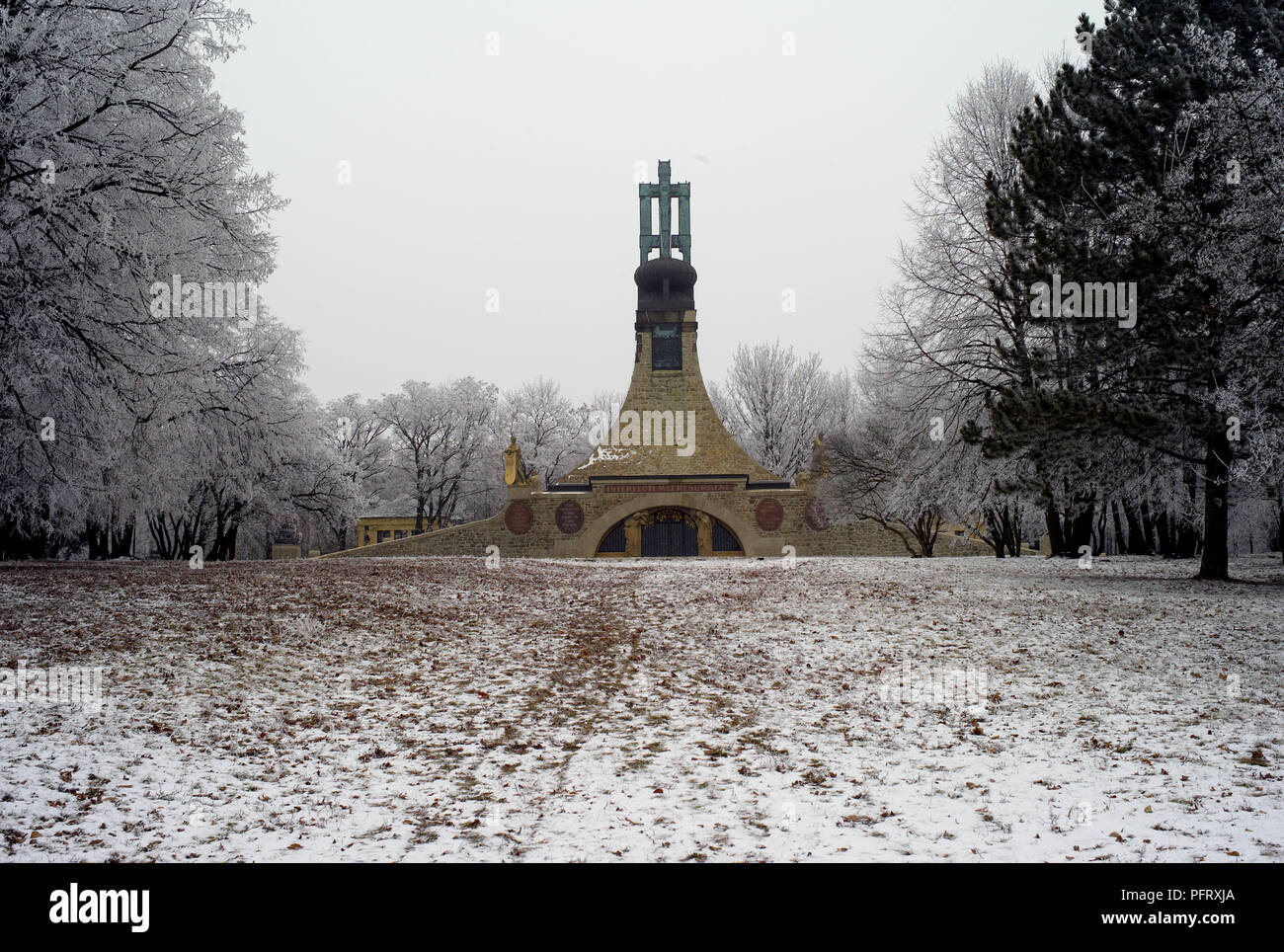 Mémorial de la bataille d'Austerlitz, République tchèque Banque D'Images
