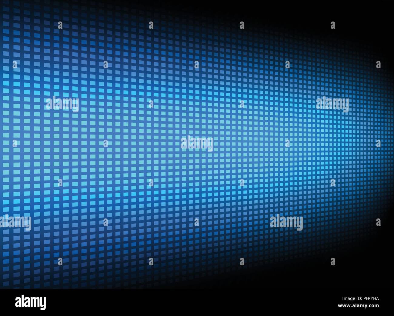 Résumé motif carré bleu futuriste technologie innovation transfert de données perspective sur fond sombre. Vector illustration Illustration de Vecteur