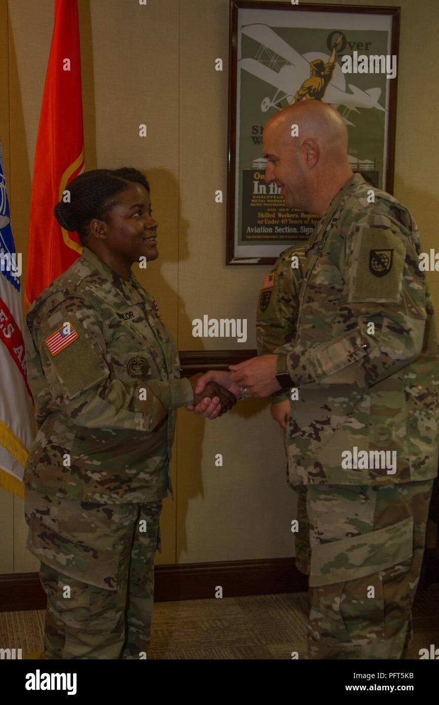 La retraite de MSG Batchelor cérémonie de remise des prix au siège de Netcom, Fort Huachuca AZ le 31 mai 2018. Banque D'Images