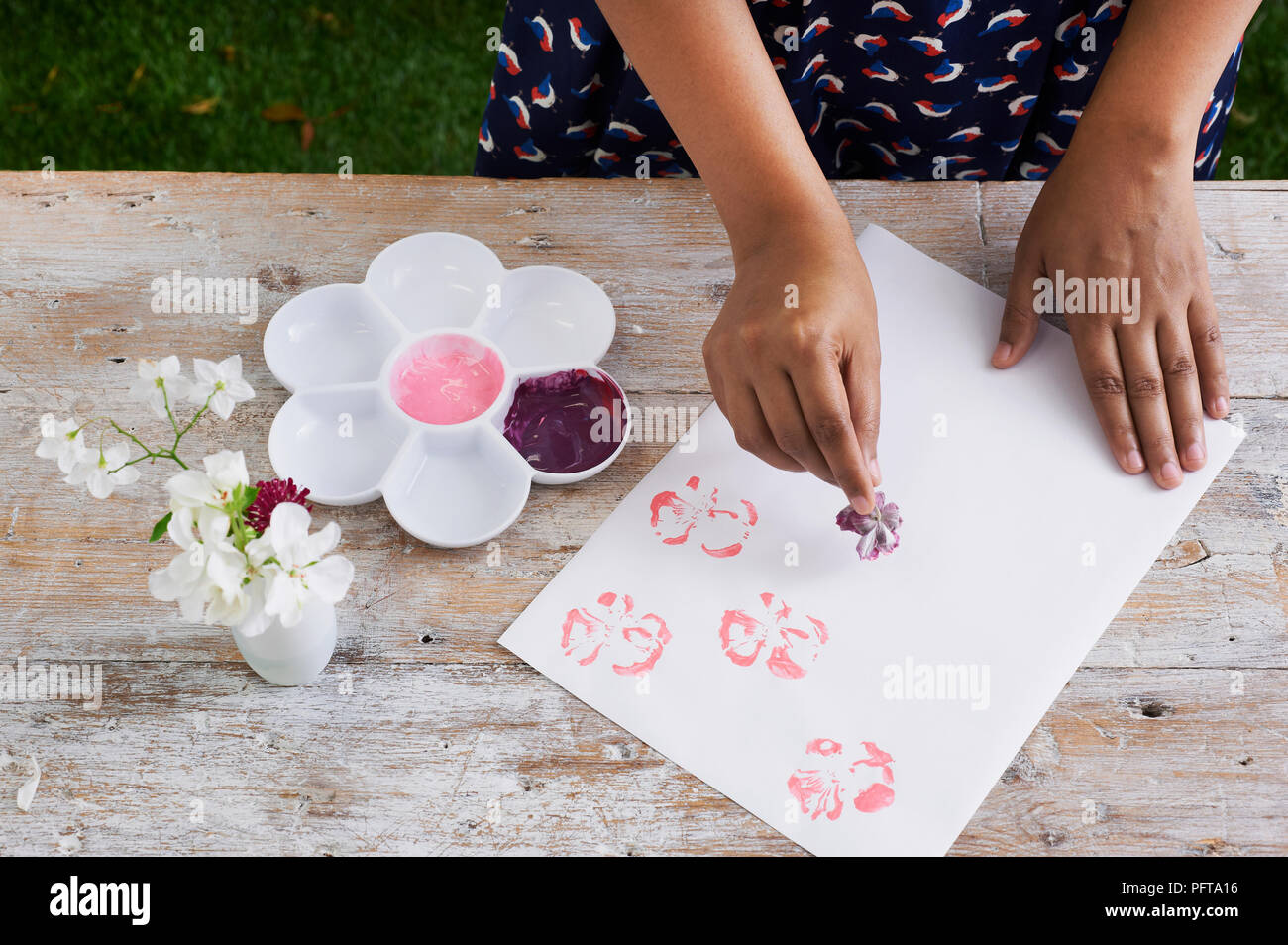 Peinture de fleurs Banque D'Images