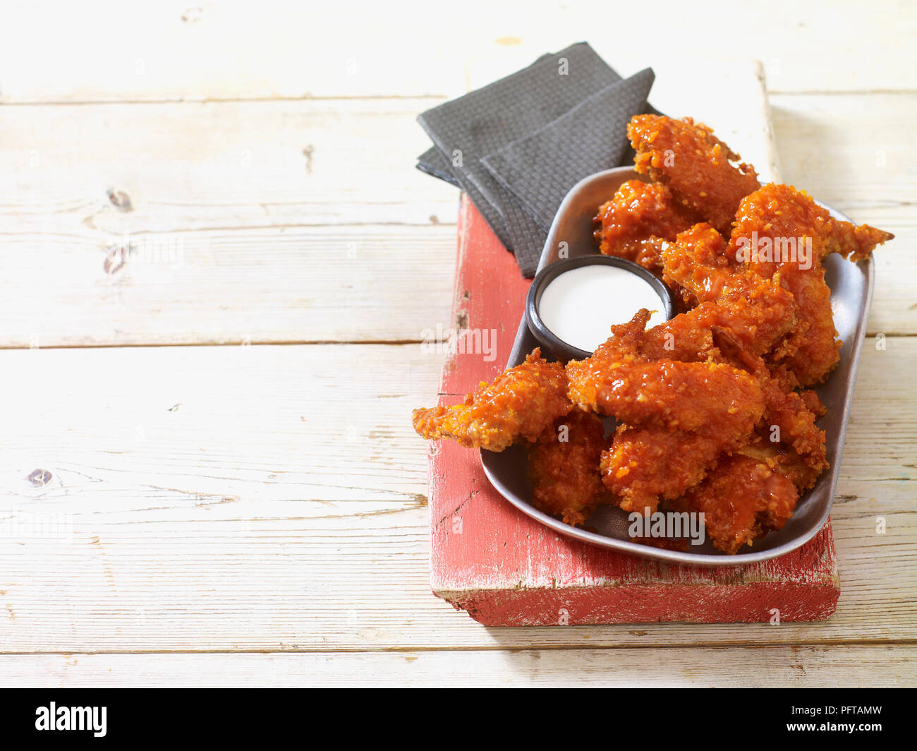 Buffalo wings (hot wings) Banque D'Images