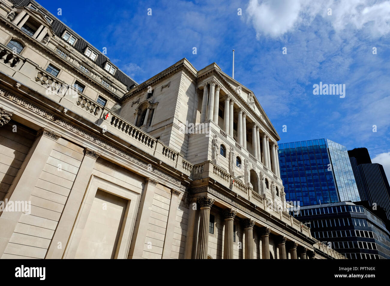 La banque d'Angleterre, Threadneedle Street, Londres, Angleterre Banque D'Images