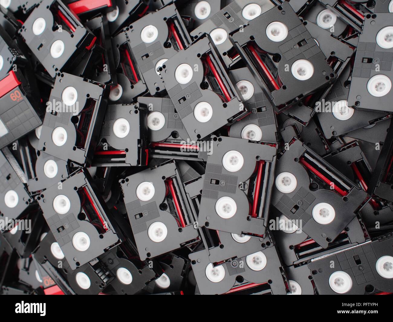 Cassettes Mini DV Banque D'Images