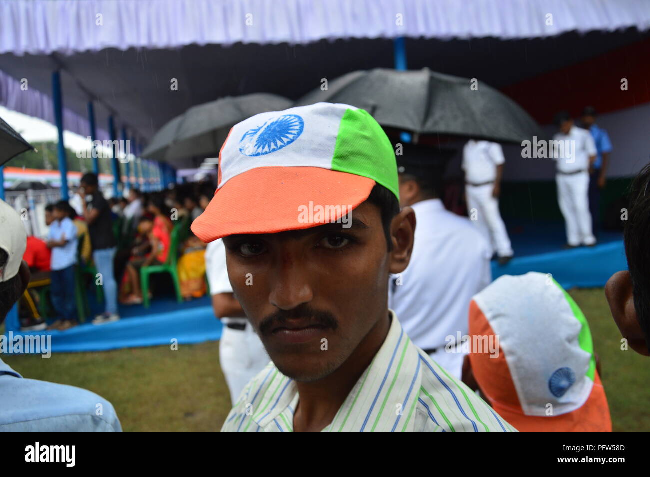 Célébrer le 72e Indiens Date de l'indépendance le 15 août 2018 Banque D'Images