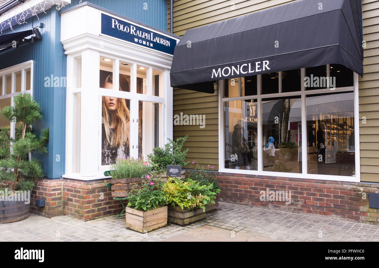 Une journée de shopping à Bicester Village Banque D'Images