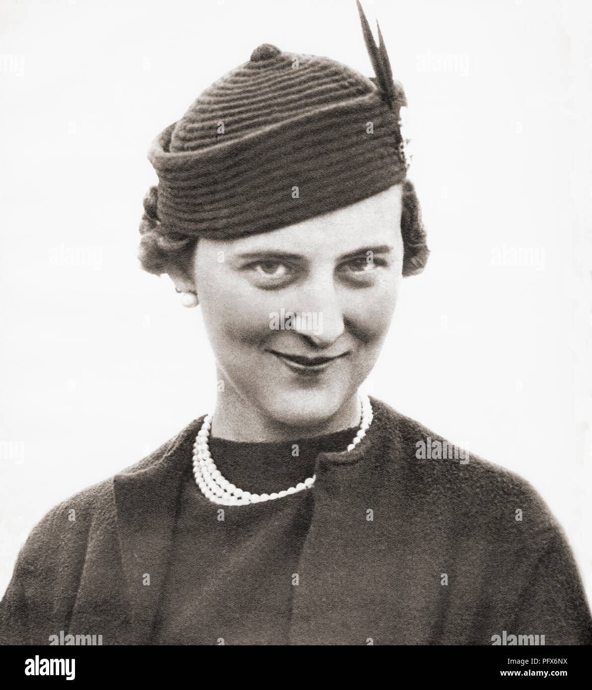 La princesse Marina de Grèce et de Danemark, 1906 - 1968, plus tard connu sous le nom de la duchesse de Kent. La princesse de la maison royale, qui a épousé le Prince George, duc de Kent, quatrième fils du roi George V. de ces dernières années, publié en 1938. Banque D'Images