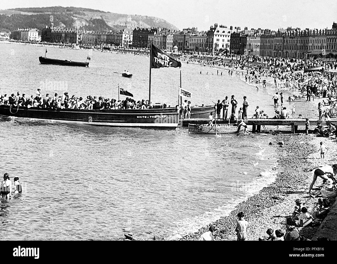 Tour de la baie, Llandudno, début des années 1900 Banque D'Images