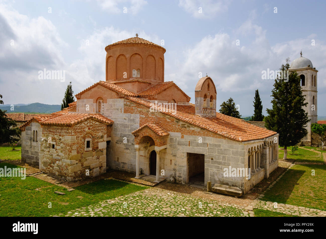 Eglise St Mary, Monastère de Shën Mërisë, Apollonia, fier de l'EAQ, Albanie Banque D'Images