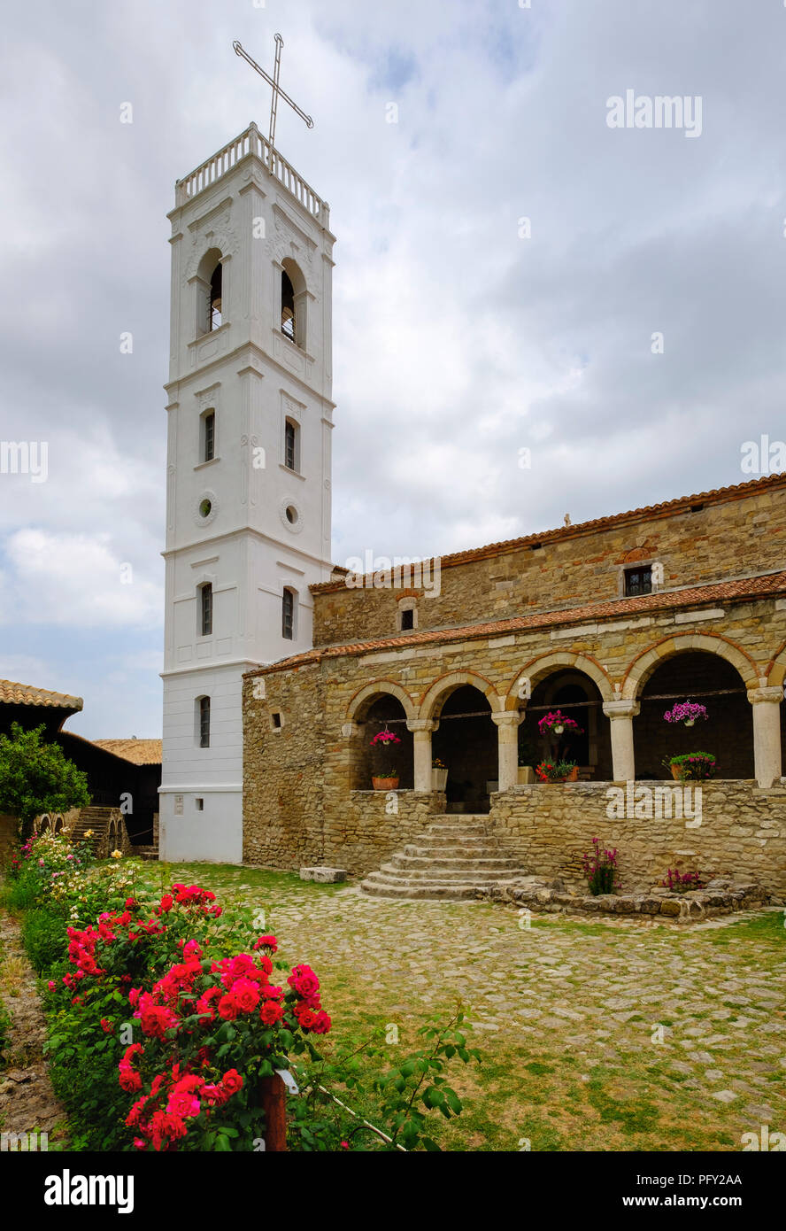 Eglise St Mary, monastère orthodoxe Ardenica, fier de l'EAQ, Albanie Banque D'Images