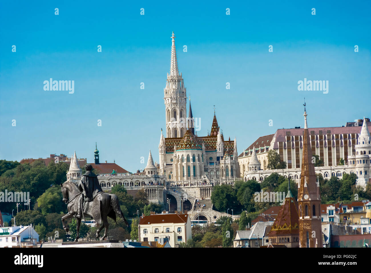 L'église Matthias Budapest Banque D'Images