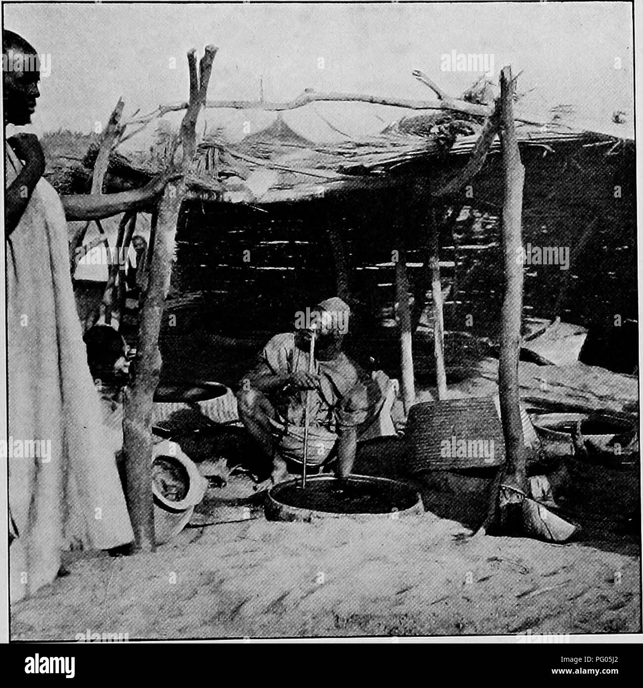 L'expédition Alexander-Gosling a exploré les régions entre le Niger et le Nil, documentant les espèces d'oiseaux, les sites culturels et les caractéristiques géographiques notables rencontrés au cours de leur voyage à travers l'Afrique. Banque D'Images