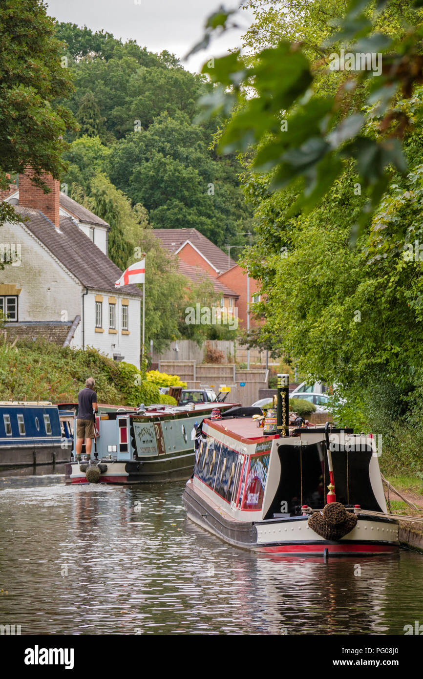 Staffordshire Worcestershire et près du Canal de Jonction Stourton, Staffordshire, England, UK Banque D'Images