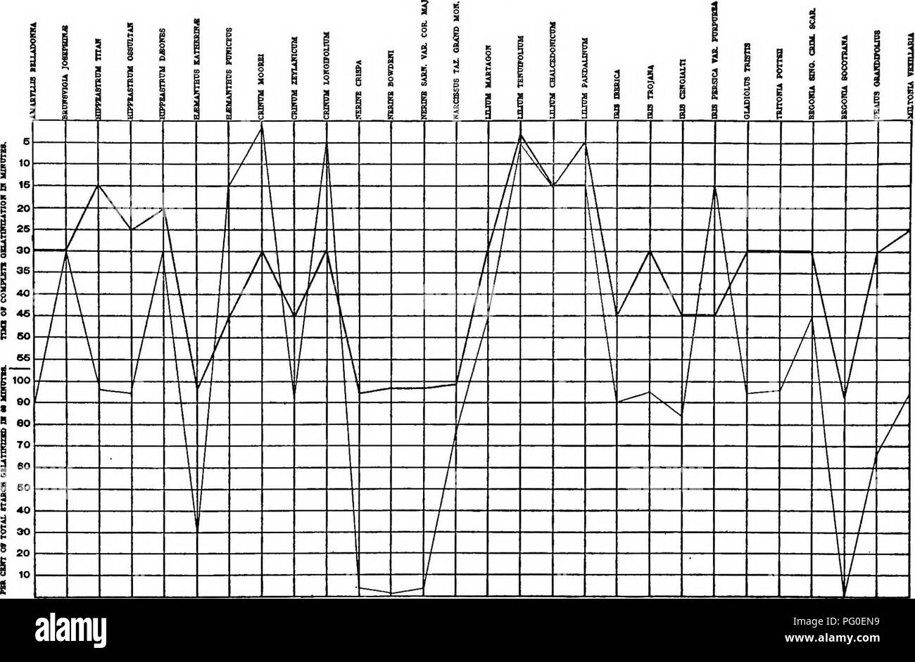 . Un biochemic base pour l'étude des problèmes de la taxonomie, l'hérédité, de l'évolution, etc., avec une référence particulière à l'amidon et des tissus de stocks-parent et hybrides-stocks et les amidons et l'hémoglobine de variétés, des espèces et genres. D'AMIDON ; biochimie ; hybridation des plantes ; les plantes. 203 Tableau B 31.-acide-chromique ( ) et ( ) de l'acide Pyrogallique-réactions.. Graphique B 32.-l'acide nitrique-( ), ( ) à l'acide sulfurique, chlorhydrique et l'acide-réactions ( ).. Veuillez noter que ces images sont extraites de la page numérisée des images qui peuvent avoir été retouchées numériquement pour plus de lisibilité - coloration et l'aspect o Banque D'Images