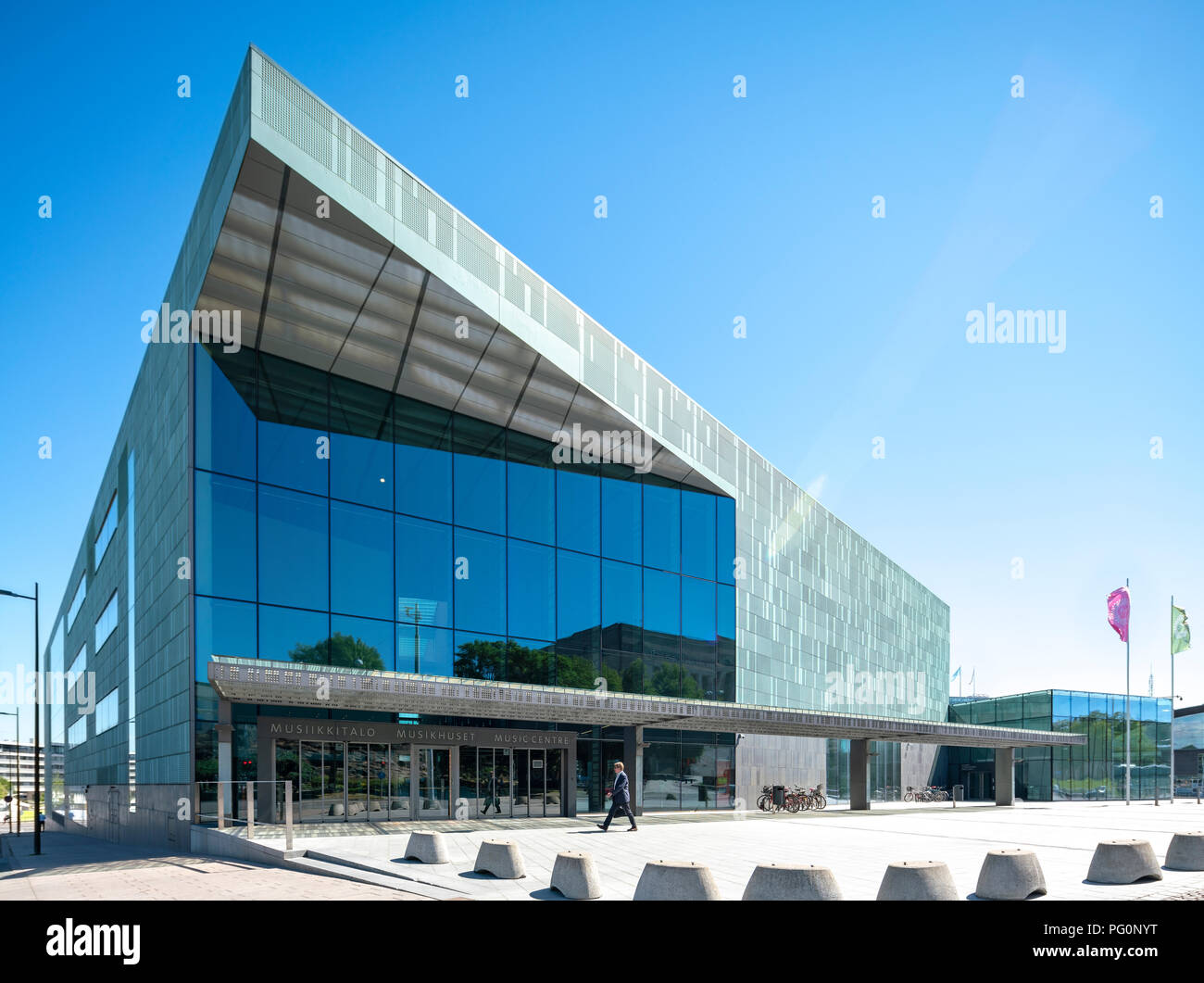 Centre de musique d'Helsinki (Helsingin Musiikkitalo, Musikhuset Banque D'Images