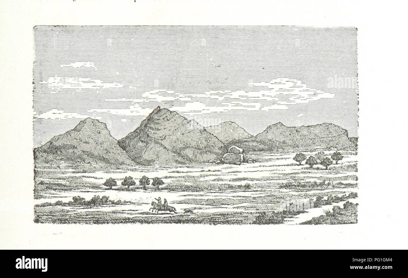 Libre à partir de la page 77 de "Viaje al pais de los Tehuelches, pt. I. Exploraciones en la Patagonia austral. [Avec carte.]' . Banque D'Images
