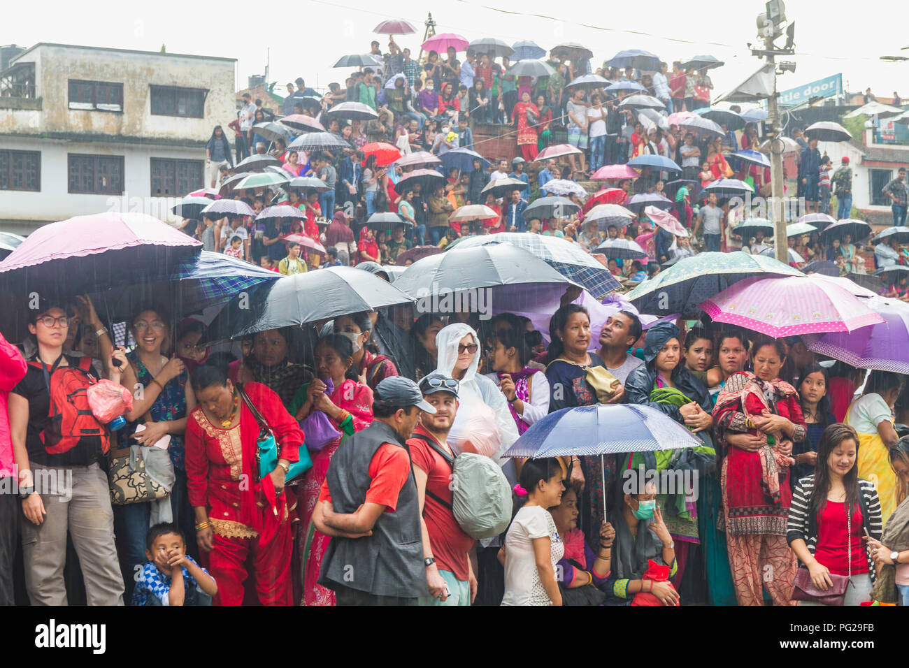 Katmandou au Népal, Jan 5,2017 : Indra Jatra est un important festival annuel au Népal, en particulier dans la capitale de Katmandou. "Indra" est le nom Banque D'Images