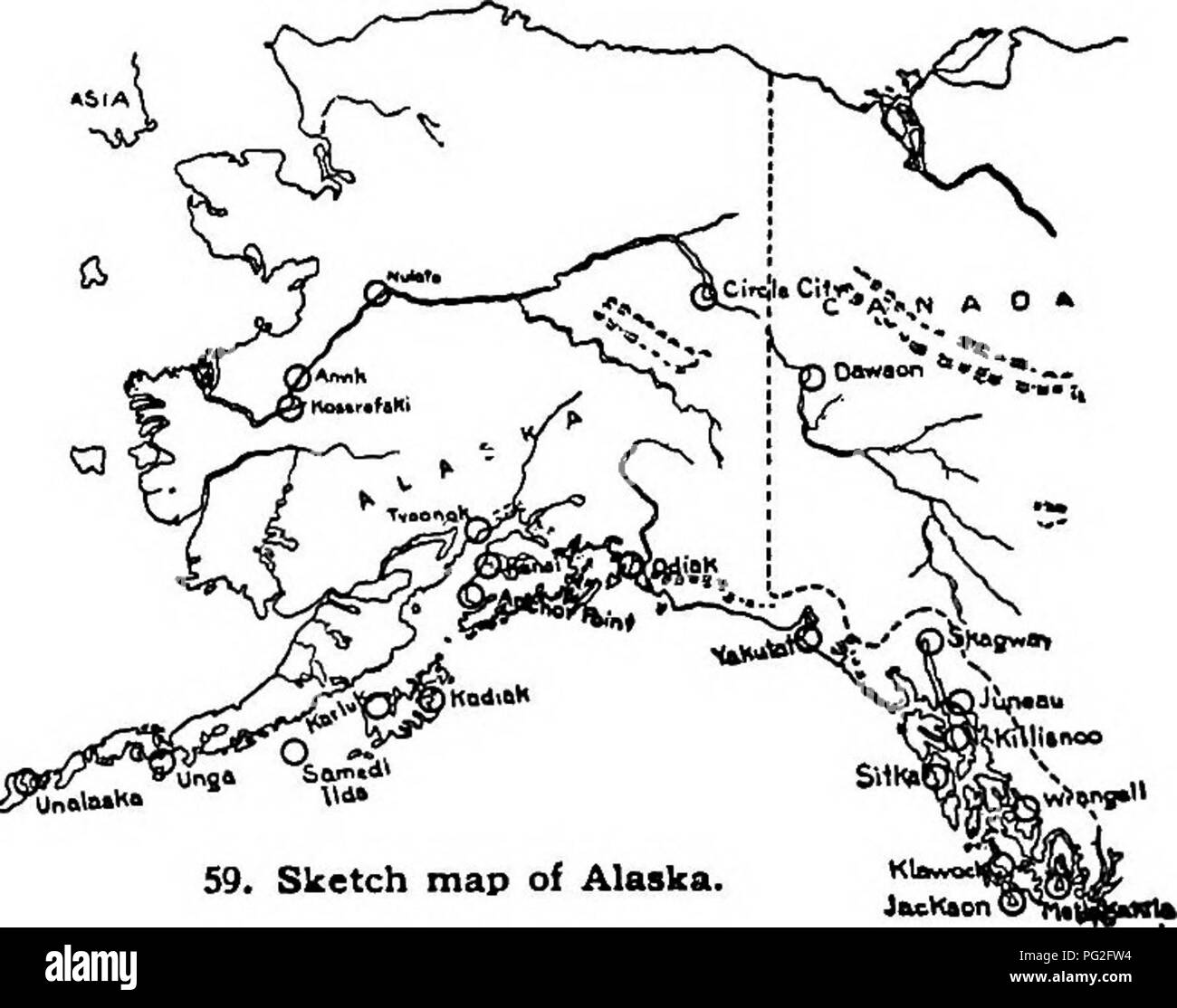 . Cyclopedia of American horticulture, comprenant des suggestions pour la culture de plantes horticoles, les descriptions des espèces de fruits, légumes, fleurs et plantes ornementales vendues aux États-Unis et au Canada, ainsi que des notes biographiques et géographiques. Le jardinage. 40 ALABAMA ALASKA certaines parties Tery vallonné. Le sol est une lumière, loam sableux, généralement sur fond jaune ou rouge de l'argile. Elle est naturellement pauvres, être déficient en acide phosphorique et potasse, et les rendements des cultures très peu sans engrais. Il peut, cependant, être très productifs en manur judicieuse- ment, et il bui Banque D'Images