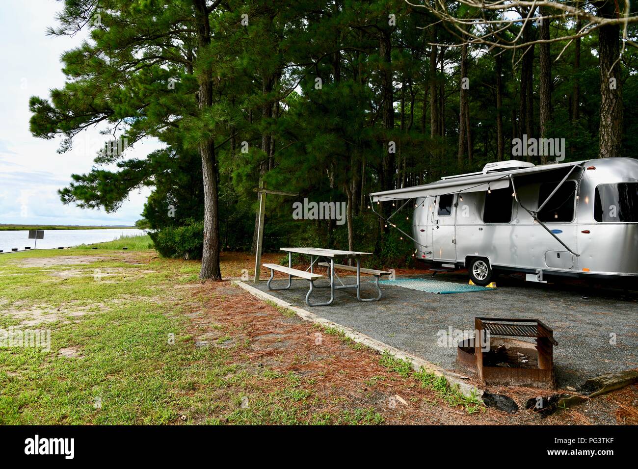 Roulotte Airstream Banque D'Images