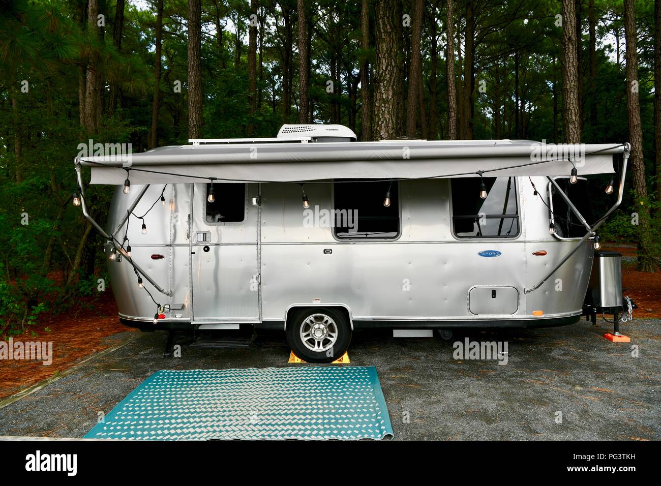 Roulotte Airstream Banque D'Images