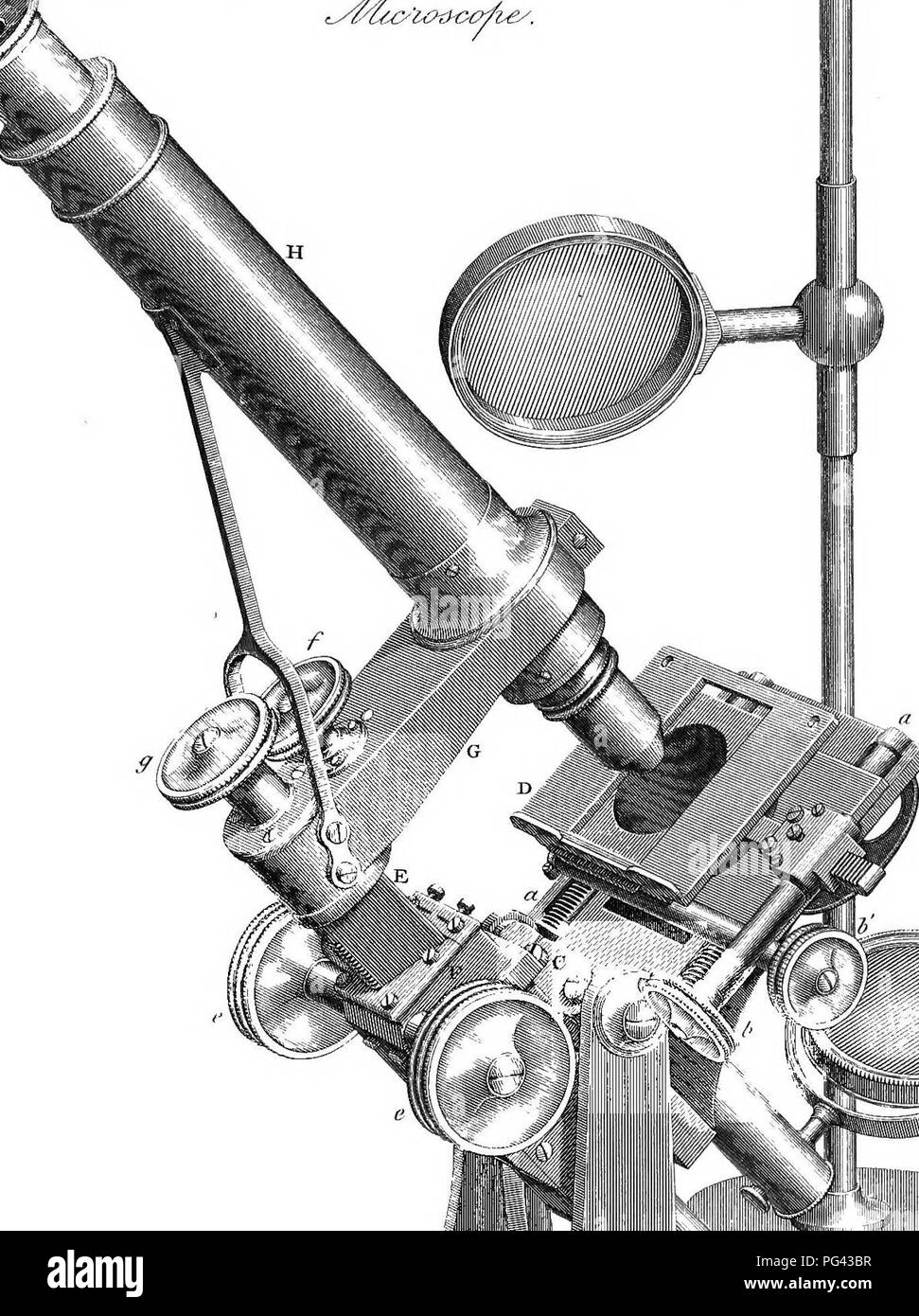 Manuel sur les méthodes et techniques d'utilisation d'un microscope pour examiner les structures animales, végétales et minérales. Il comprend les techniques de préparation et l'application dans la recherche biologique. Banque D'Images