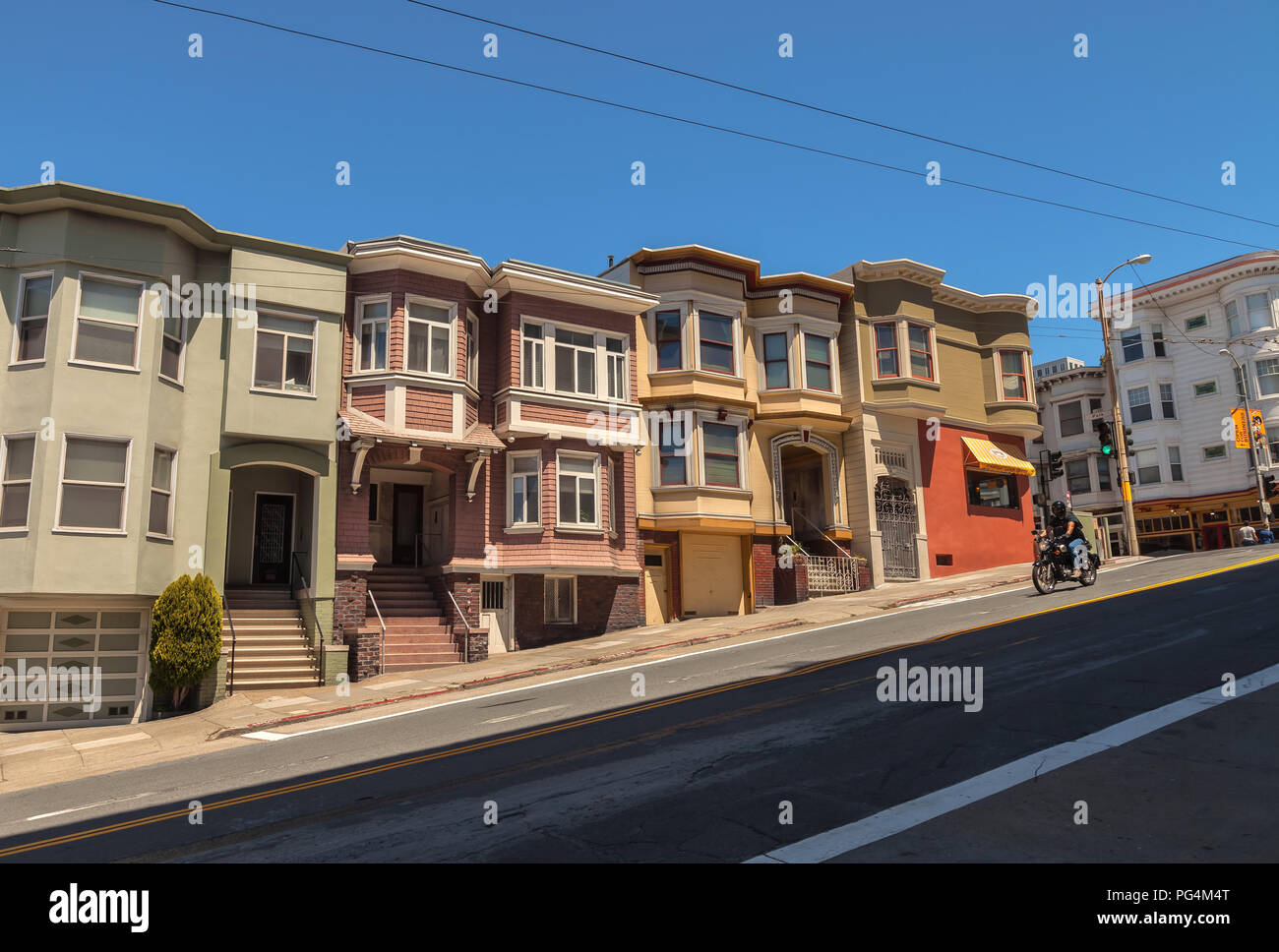 Les structures d'accueil extérieures à San Francisco, Californie, États-Unis. Banque D'Images
