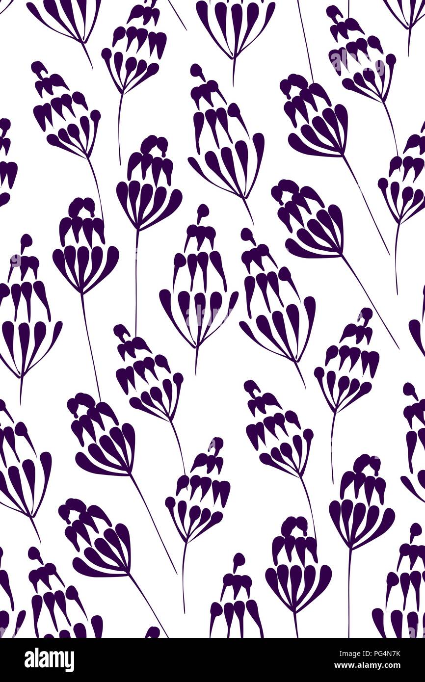 Design Floral motif de fond transparent à la main. Vector illustration dans le style rétro, impression Textile.fabroc swatch, papier d'emballage. Illustration de Vecteur