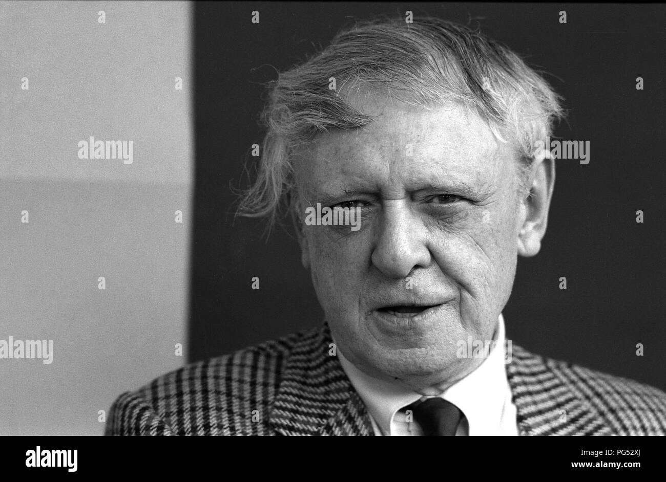 Anthony Burgess, de l'International PEN 1985 à Lugano Banque D'Images