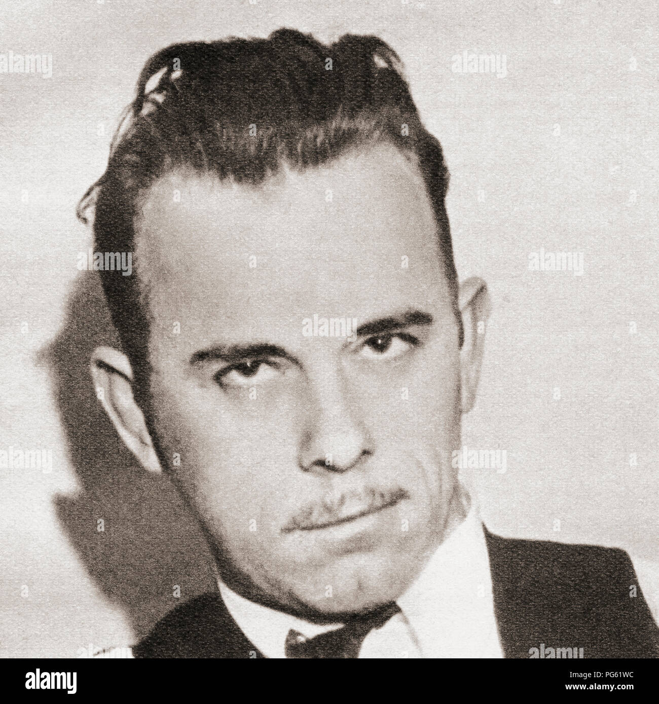 John Herbert Dillinger, 1903 - 1934. American Gangster de l'époque de la dépression dans le des Etats-Unis d'Amérique. À partir de ces années, publié en 1938. Banque D'Images