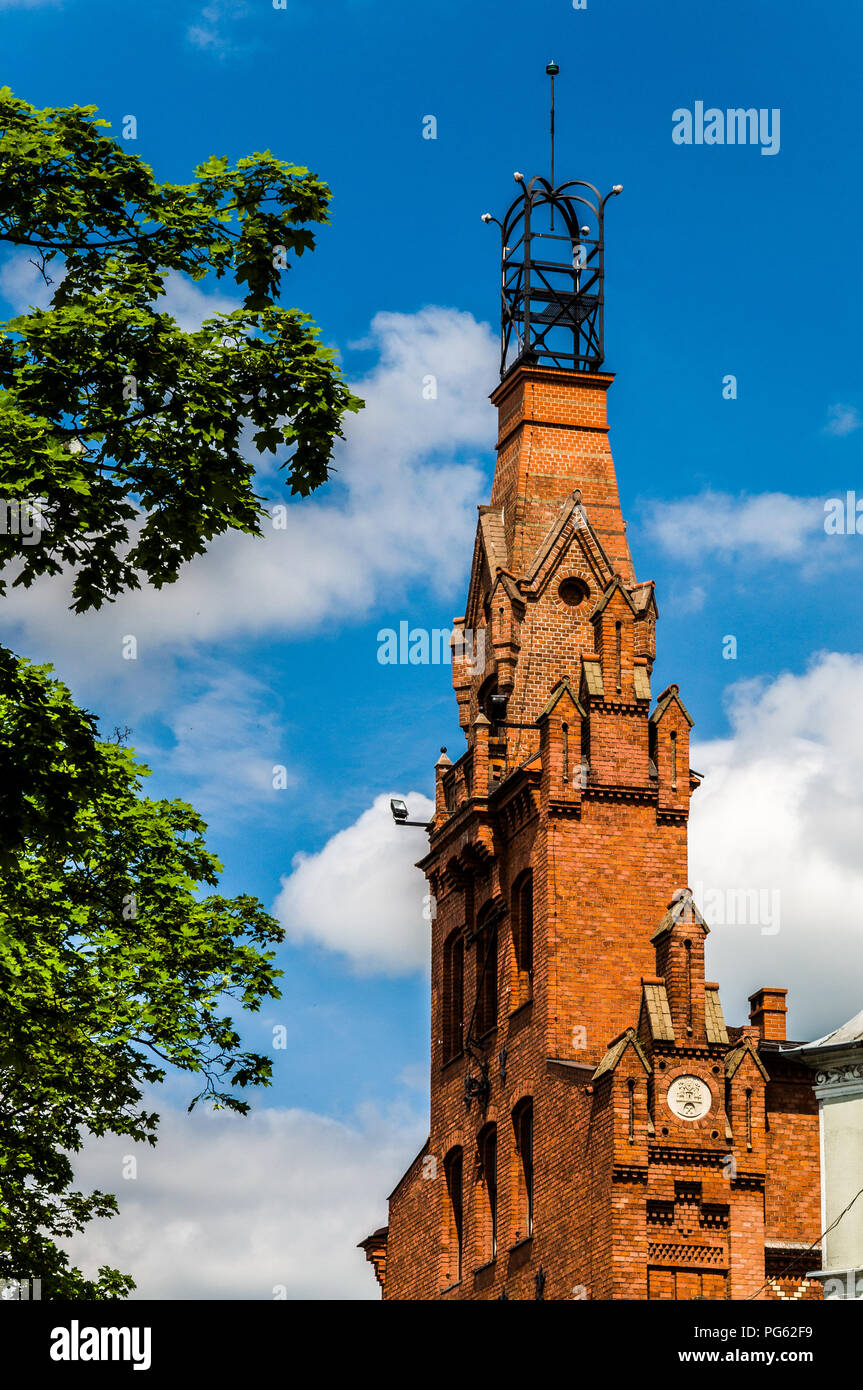 Un tour de l'église en brique rouge à Poznań, Pologne (Poznan) Banque D'Images