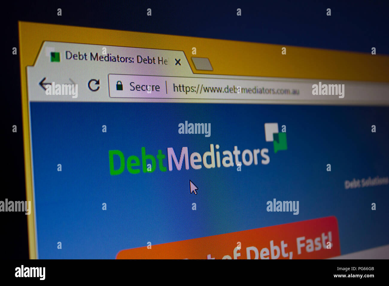 Les médiateurs de la dette d'accueil du site Banque D'Images