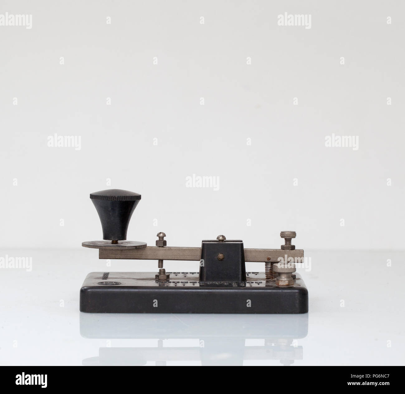 Le Code Morse en bakélite Vintage Keys Banque D'Images