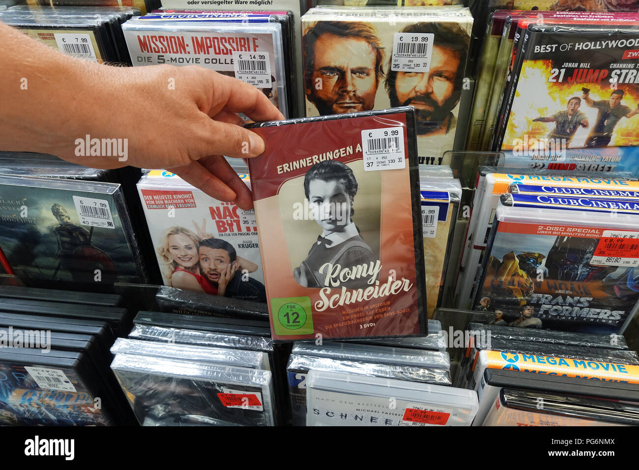 DVD film box: Erinnerungen an Romy Schneider Photo Stock - Alamy
