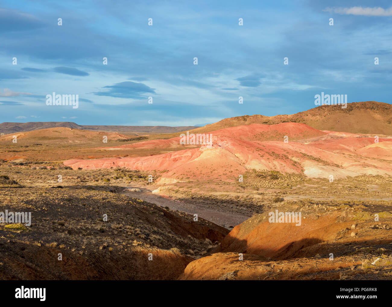 Paysage vu de Ruta 40 près de la ville de Perito Moreno, province de Santa Cruz, Patagonie, Argentine Banque D'Images