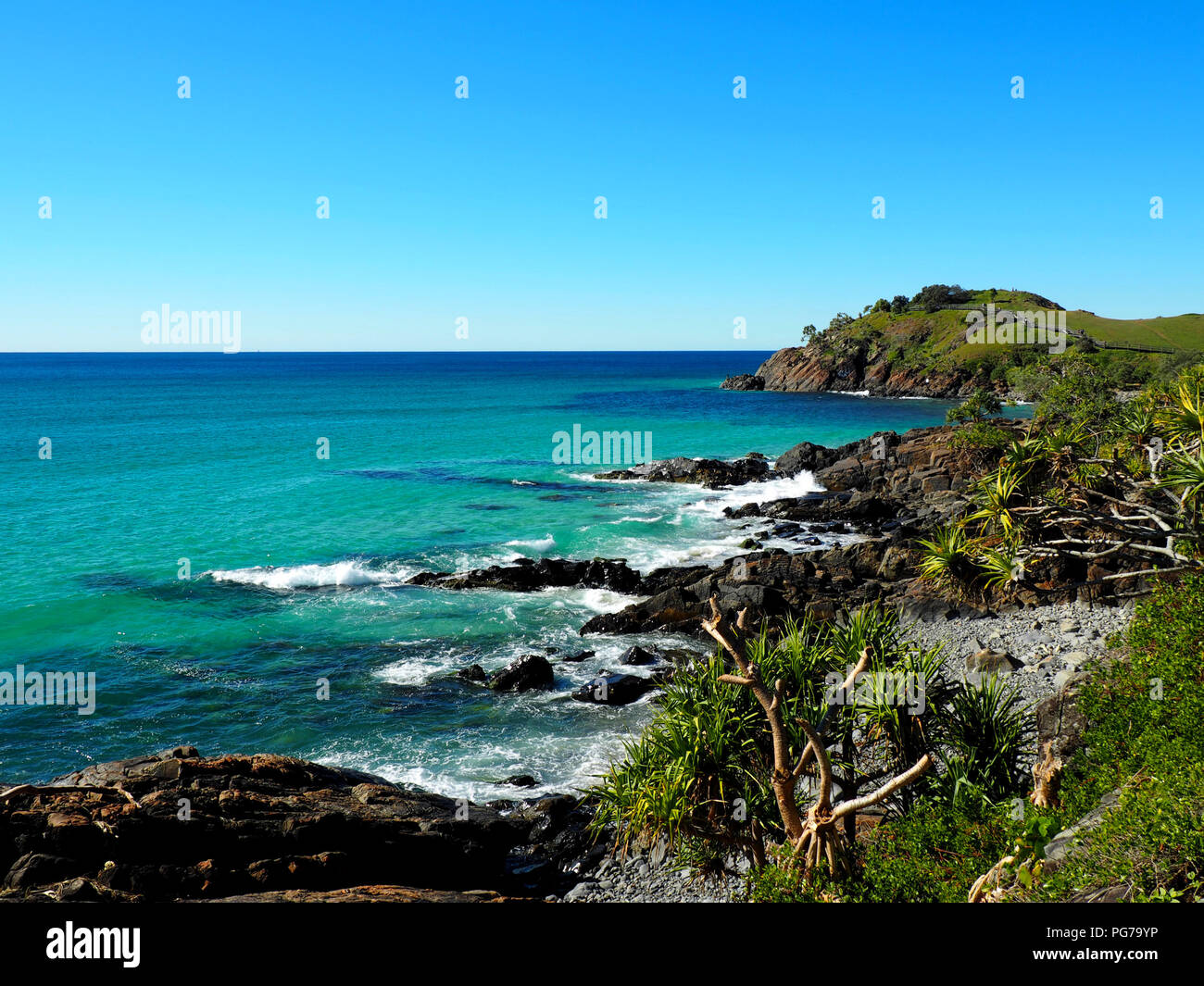 Élue meilleure plage de la ville en Australie - Cabarita Beach Banque D'Images