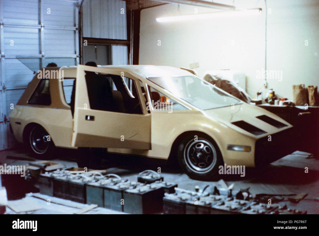 Voiture électrique 1976 John H. Glenn Research Center de Lewis Domaine. Banque D'Images