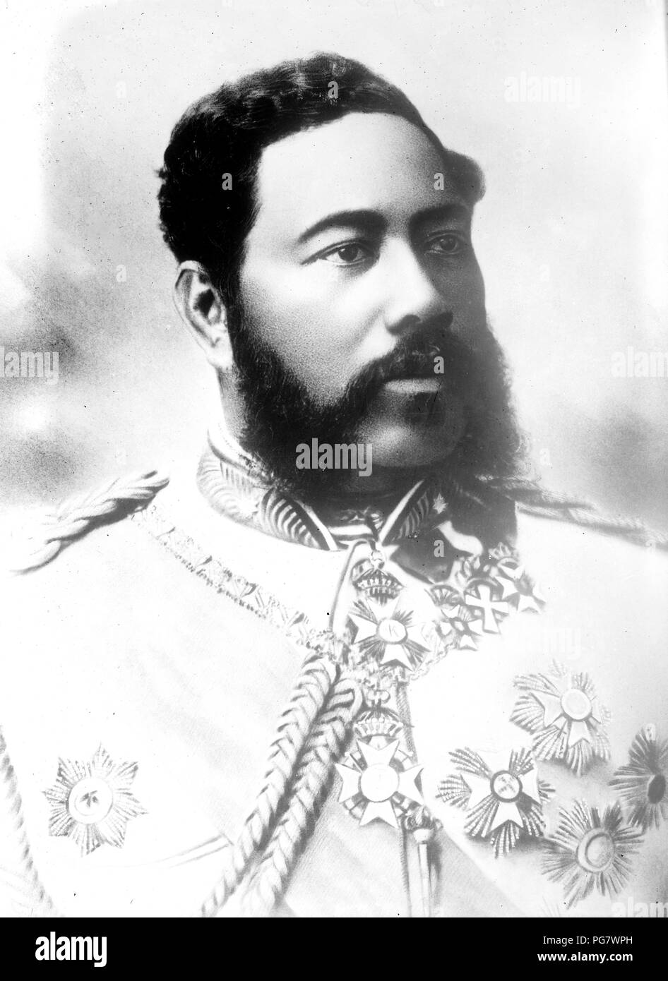 Le roi Kalakaua Banque D'Images